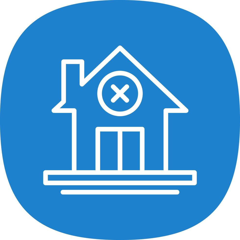 No Home Vector Icon Design