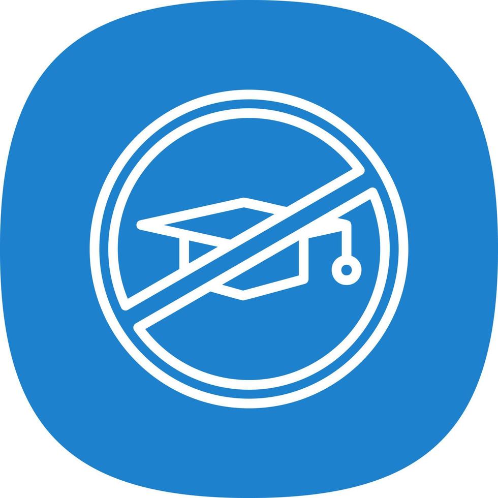 No Education Vector Icon Design