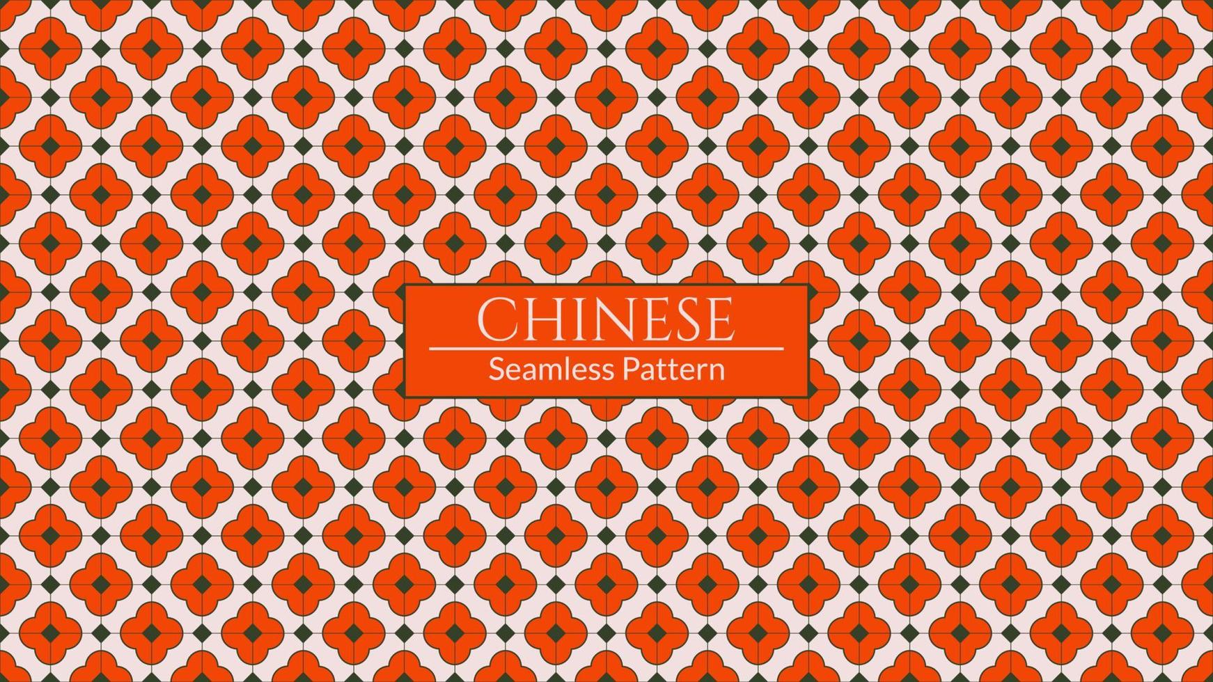 Chinese seamless pattern, Abstract background, Decorative wallpaper. Vector illustration