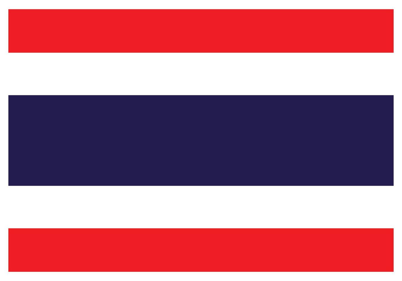 bandera nacional de tailandia - icono de color plano. vector