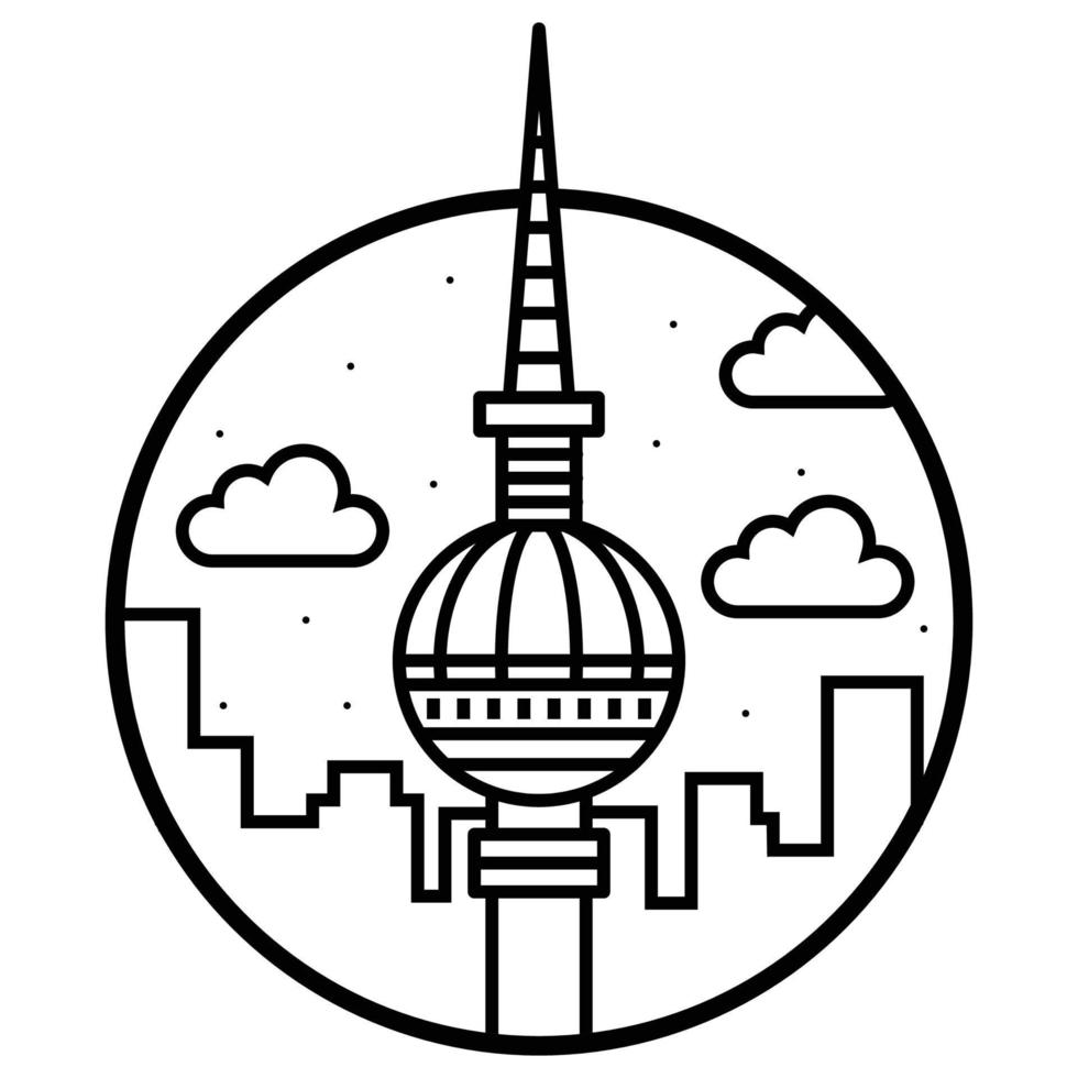 World famous building - Berlin vector