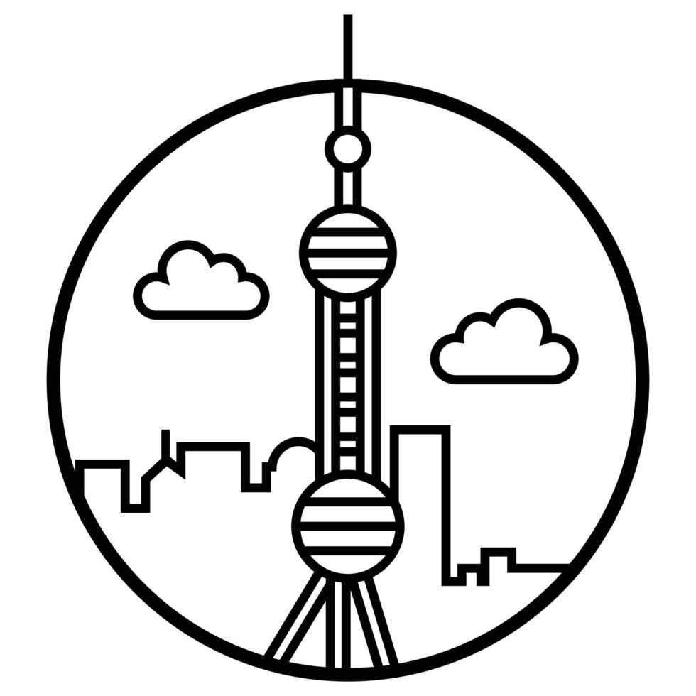 World famous building - Shanghai vector