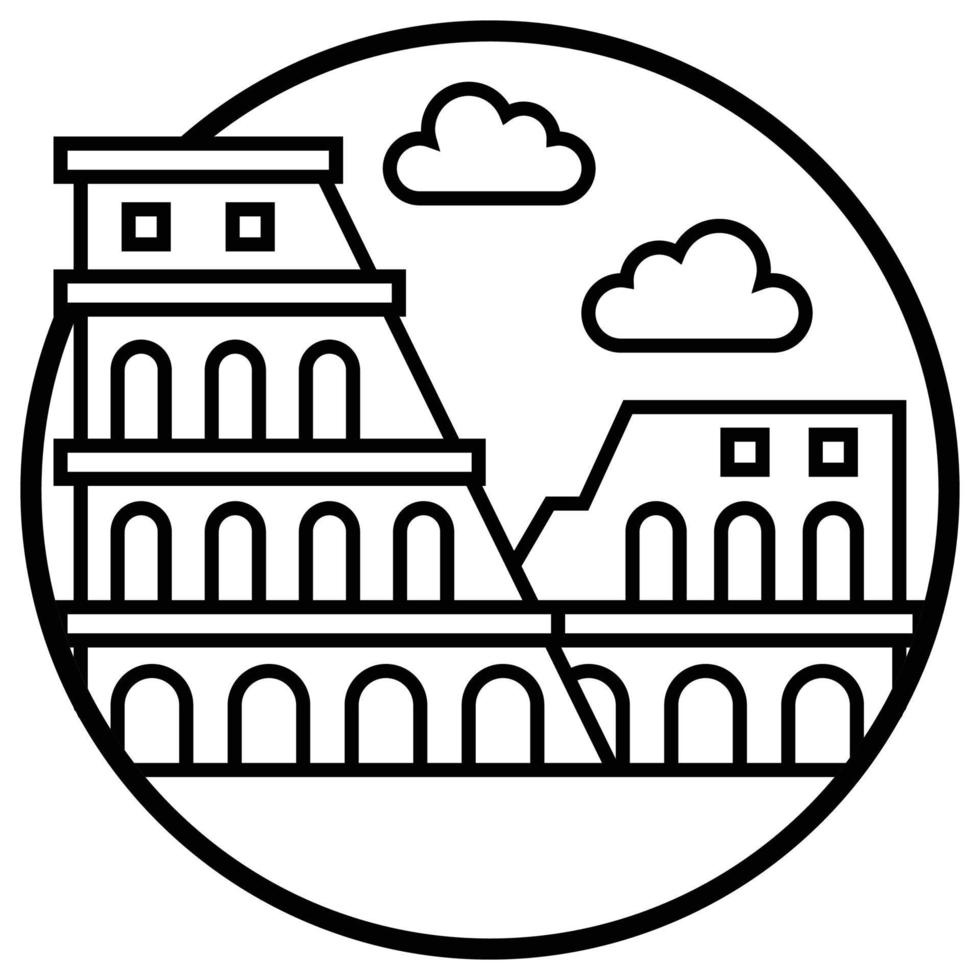 World famous building - Colosseum vector