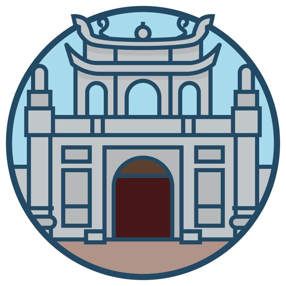 World famous building - Vietnam vector