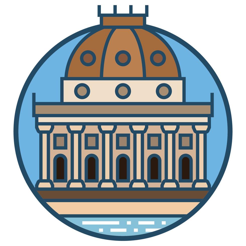 World famous building - Museum Island vector