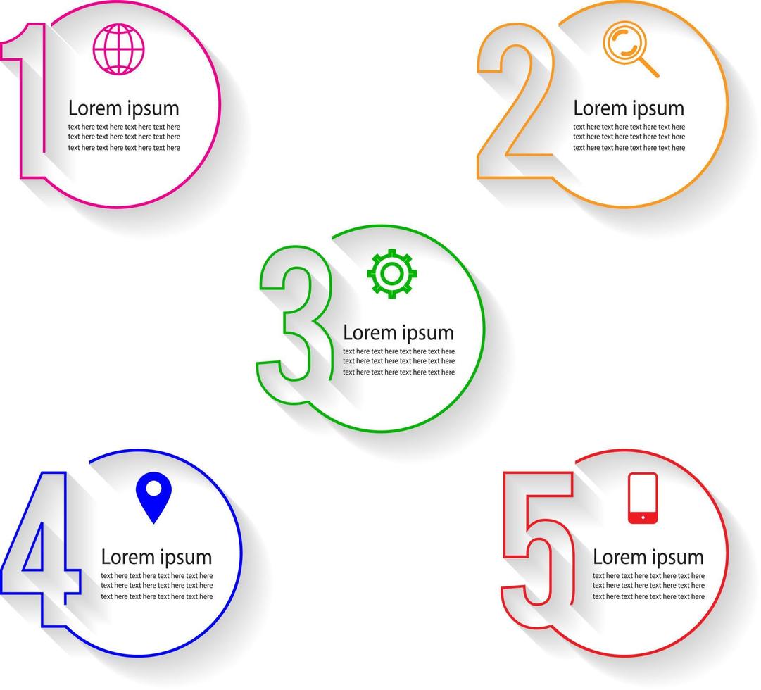 plantilla de diseño vectorial de elementos infográficos neumórficos. se puede usar para pasos, opciones, procesos comerciales, flujo de trabajo, diagrama, concepto de diagrama de flujo, línea de tiempo, íconos de marketing, gráficos de información. vector