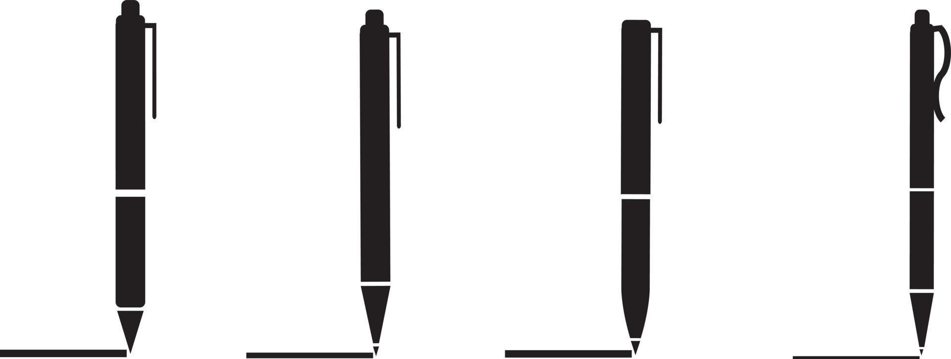 Set of Writing Tool Illustrations vector