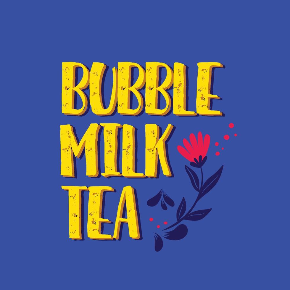 Bubble milk tea background poster vector
