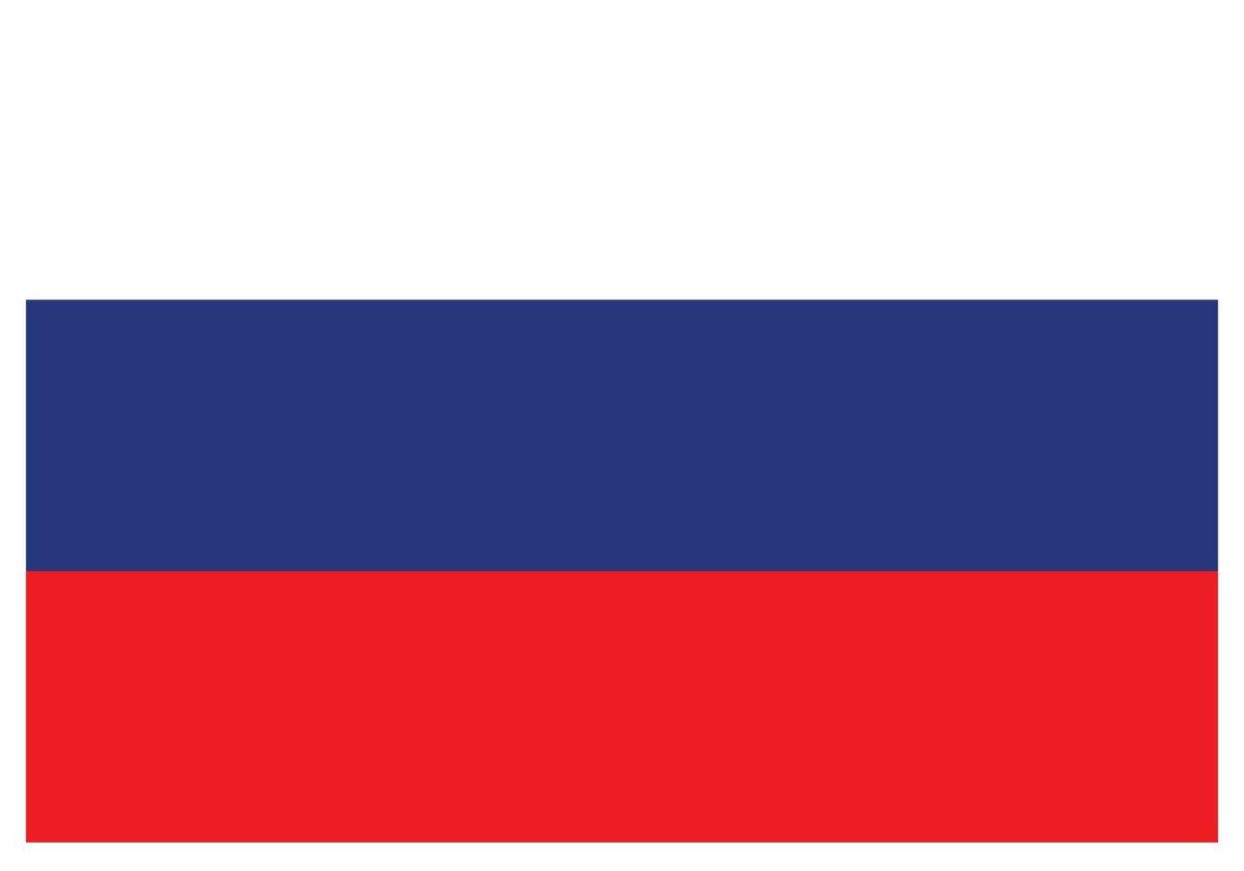 National flag of Russia - Flat color icon. vector