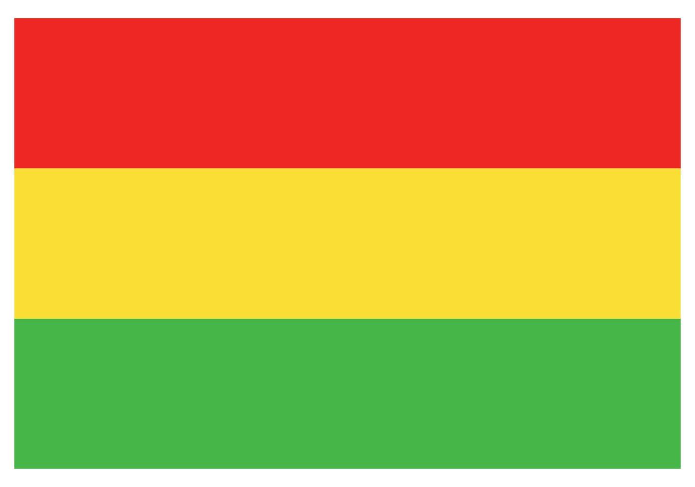 National flag of Ghana - Flat color icon. vector