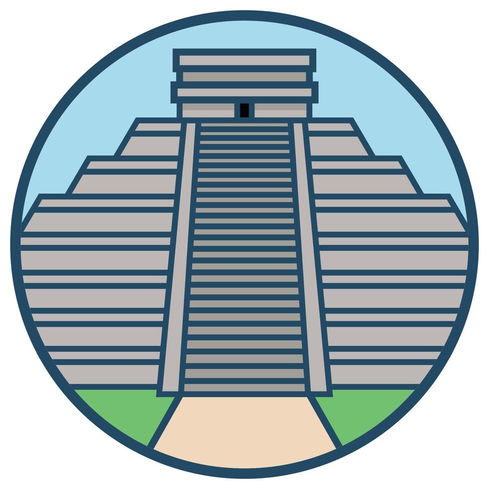 World famous building - Mexico vector