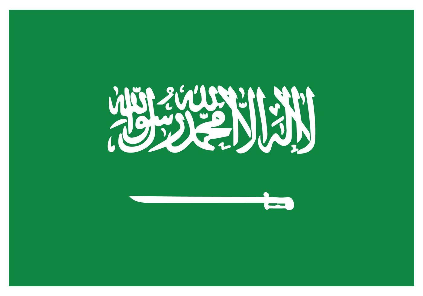 bandera nacional de arabia saudita - icono de color plano. vector
