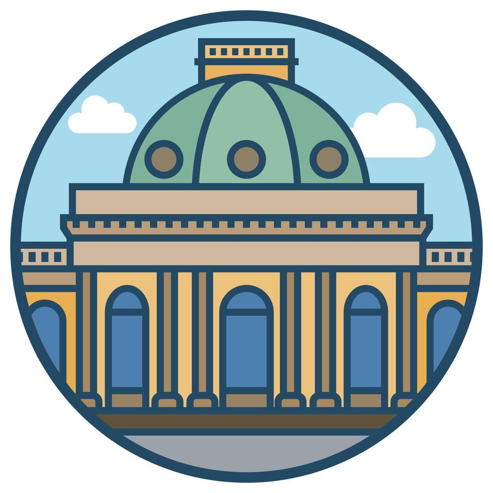 World famous building - Sanssouci Palace vector