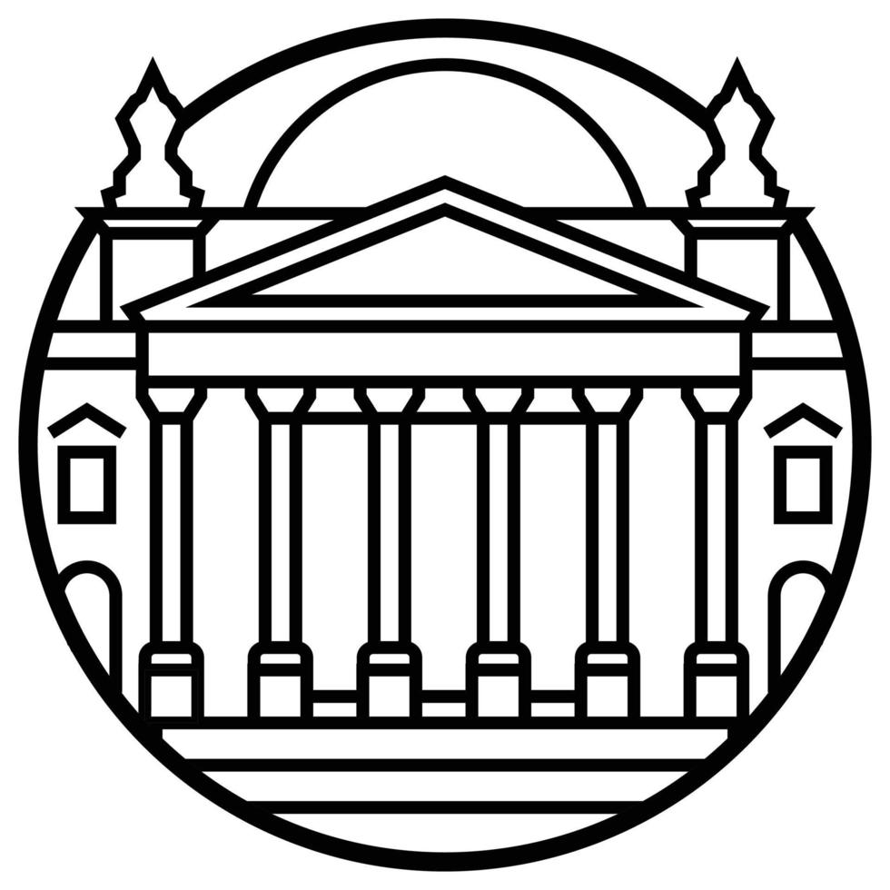 World famous building - Reichstag Berlin vector