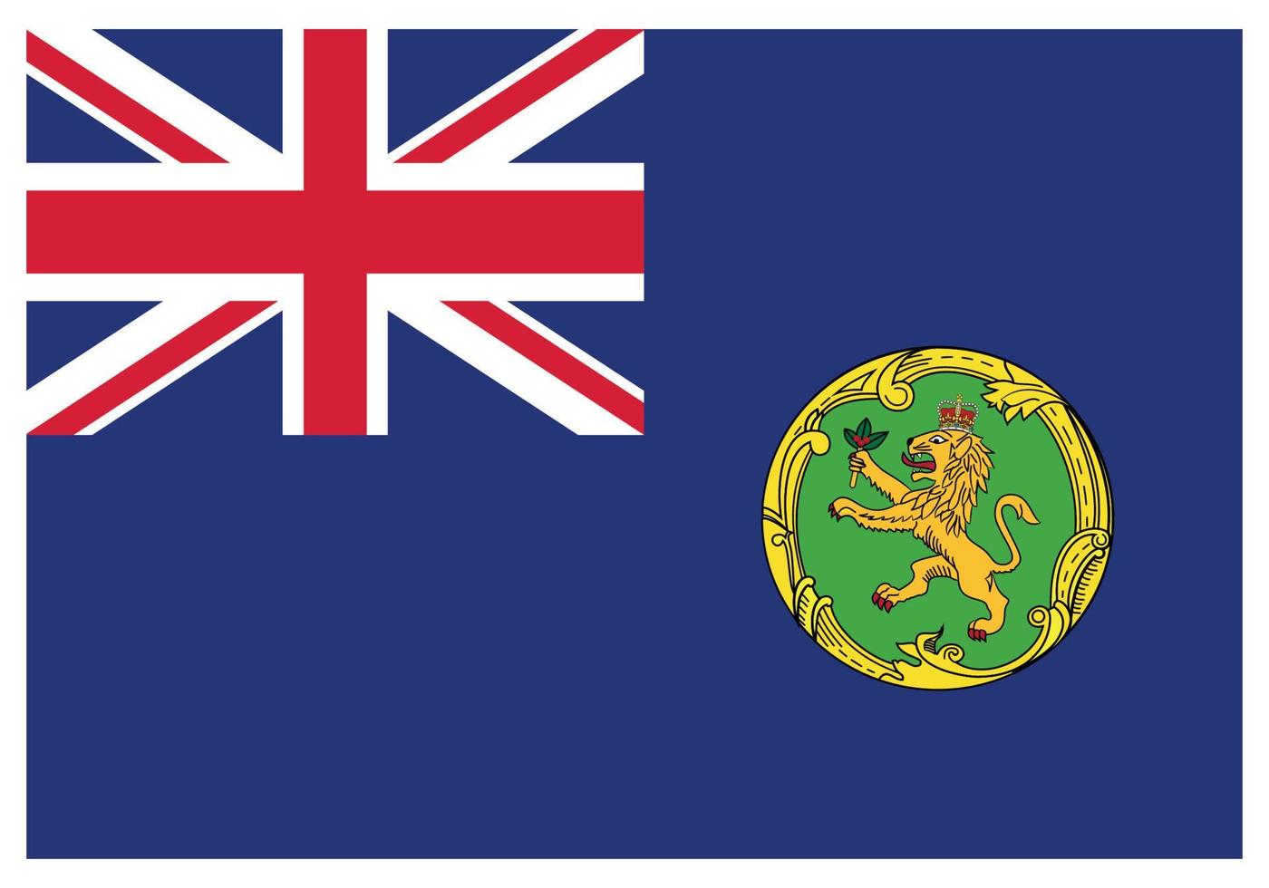 National flag of Alderney - Flat color icon. vector
