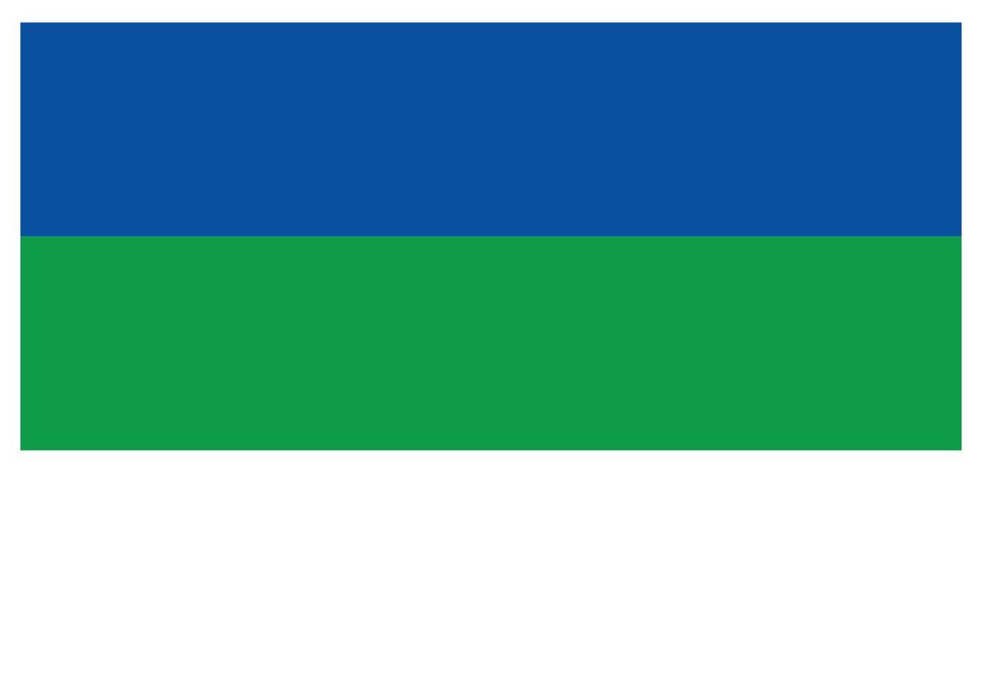 bandera nacional de komi - icono de color plano. vector