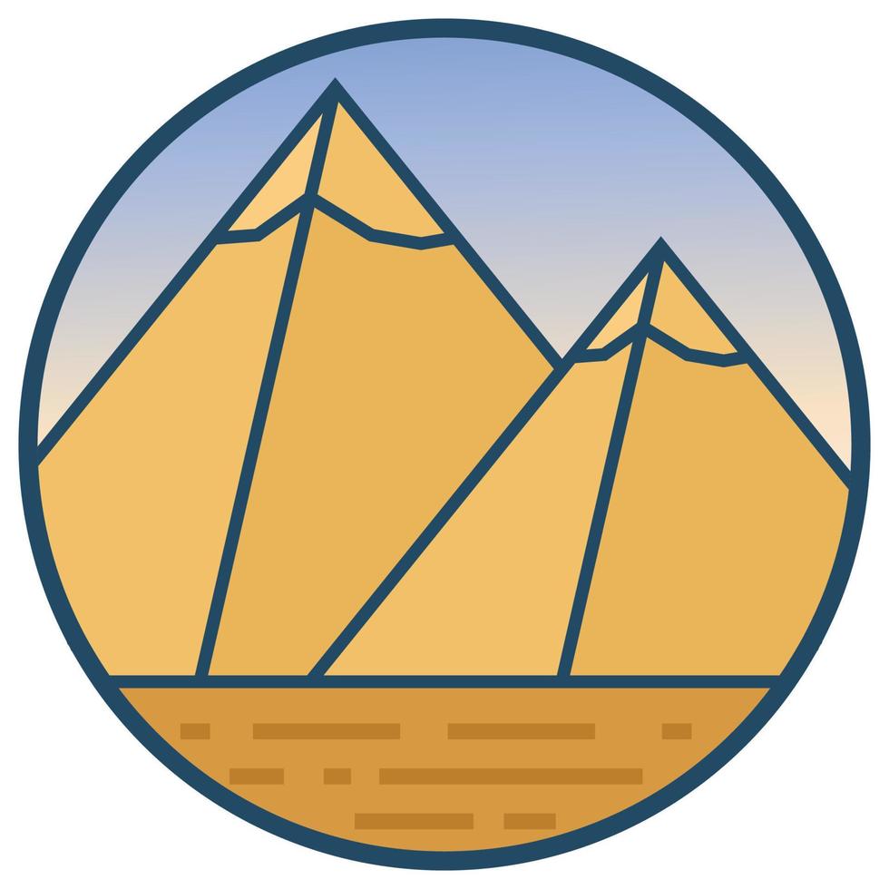 World famous building - Egypt vector