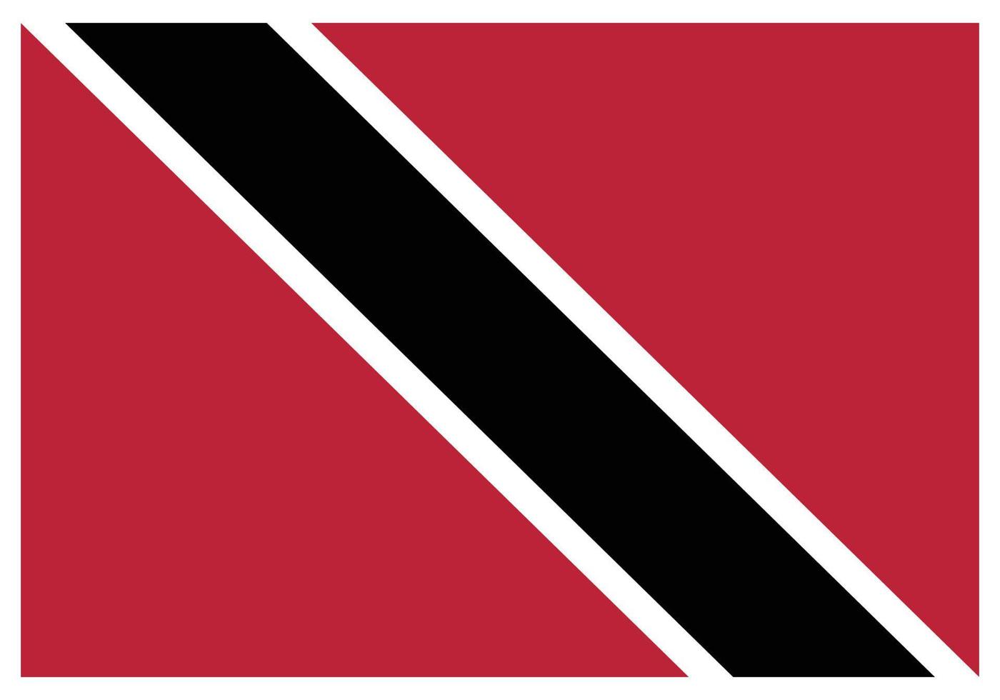 National flag of Trinidad and Tobago - Flat color icon. vector