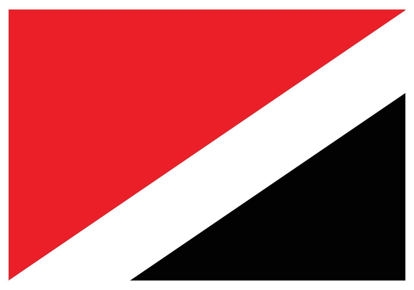 National flag of Sealand, Principality of - Flat color icon. vector