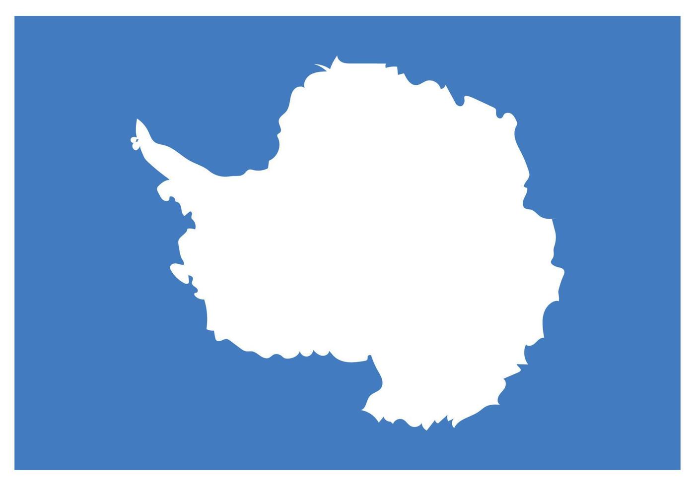 National flag of Antarctica - Flat color icon. vector