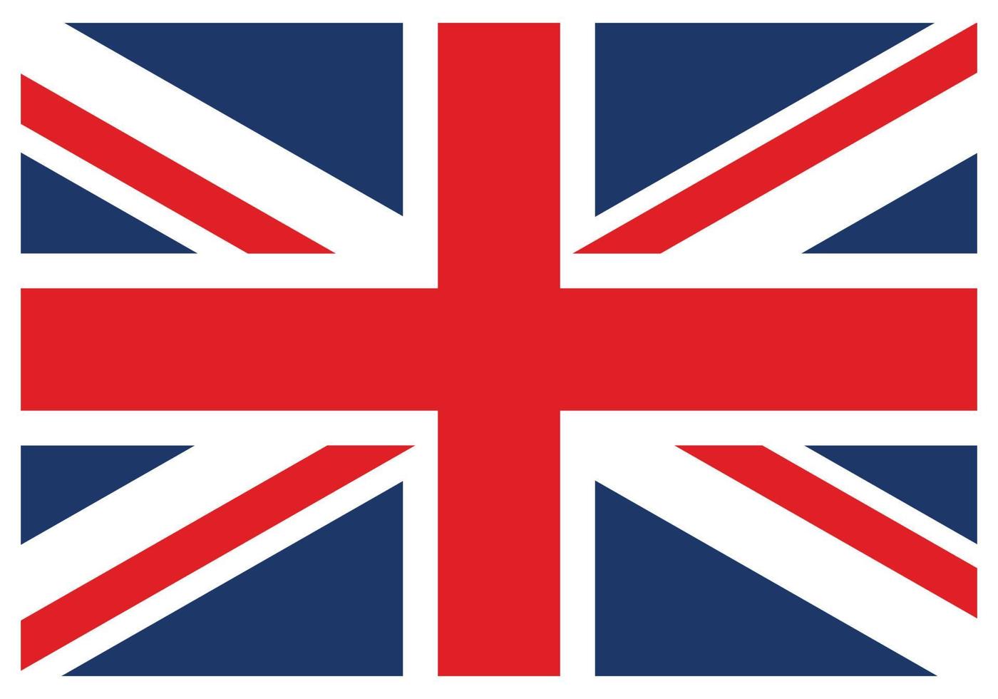 National flag of Great Britain - Flat color icon. vector