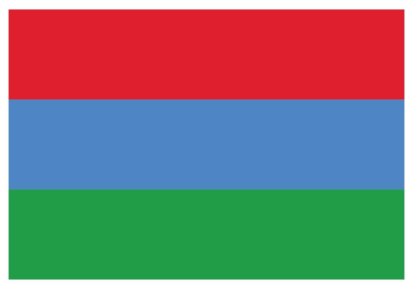 bandera nacional de karelia - icono de color plano. vector