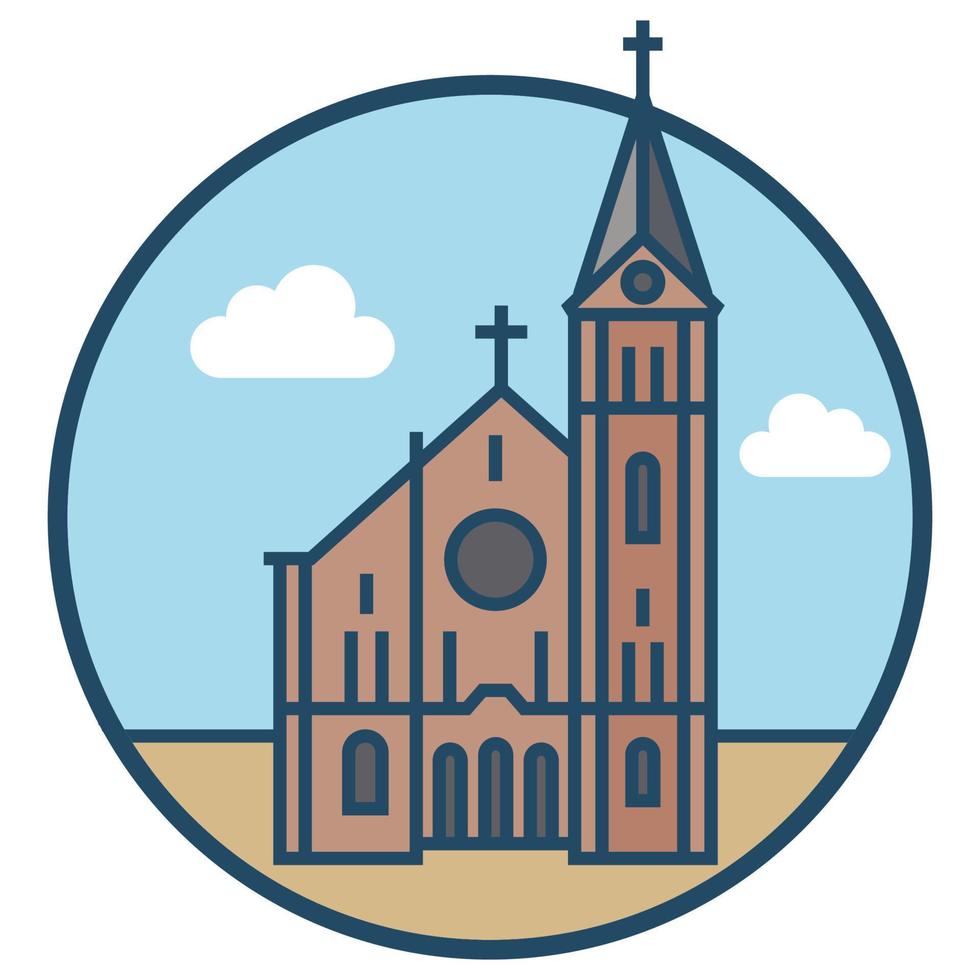 World famous building - Denver Church vector