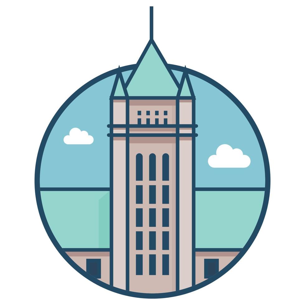 World famous building - City Hall Minneapolis vector