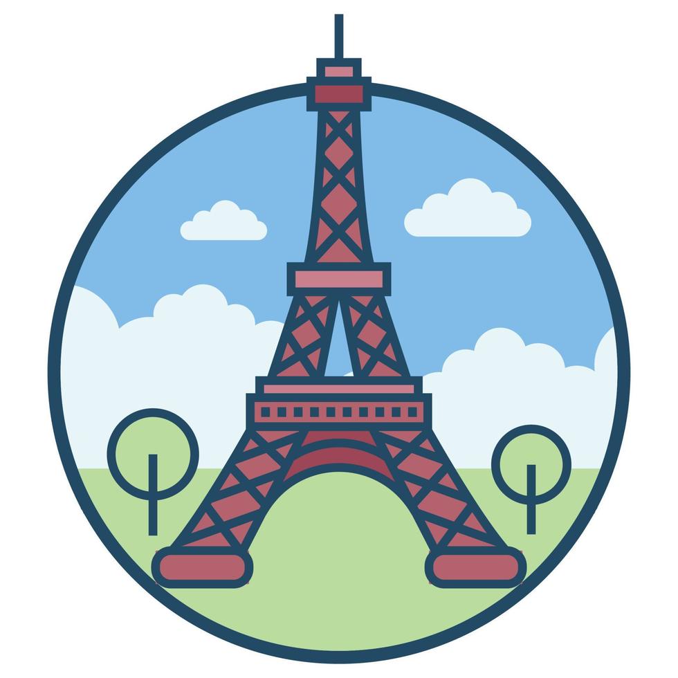 World famous building - Paris vector