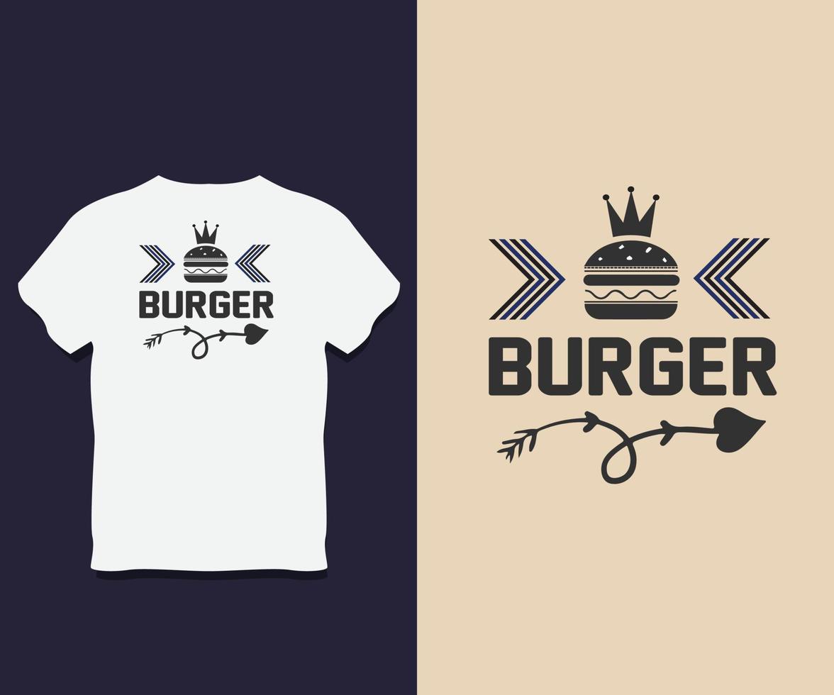 diseño de camiseta de tipografía de comida con vector