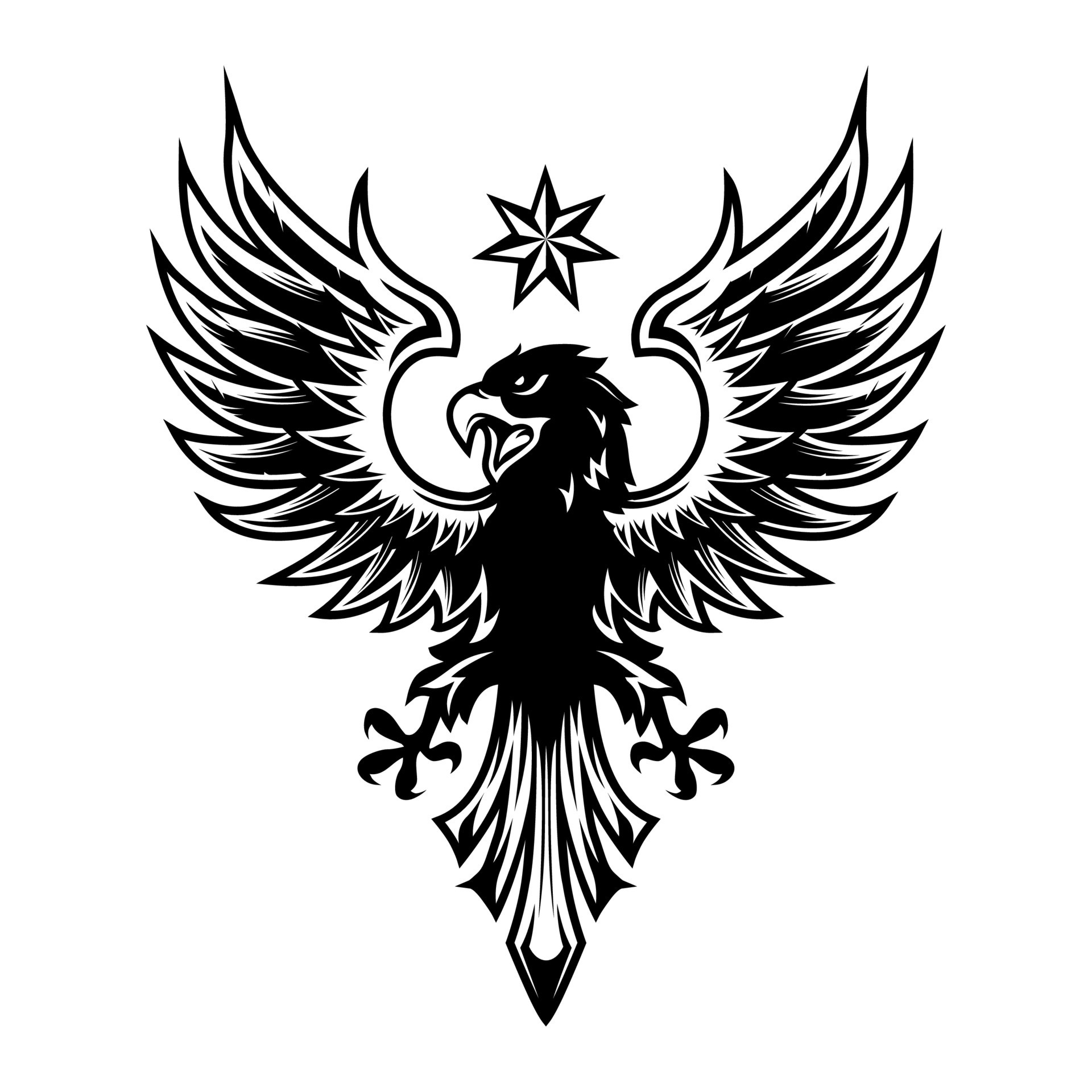 Eagle Crest logo design inspiration, Design element for logo, poster