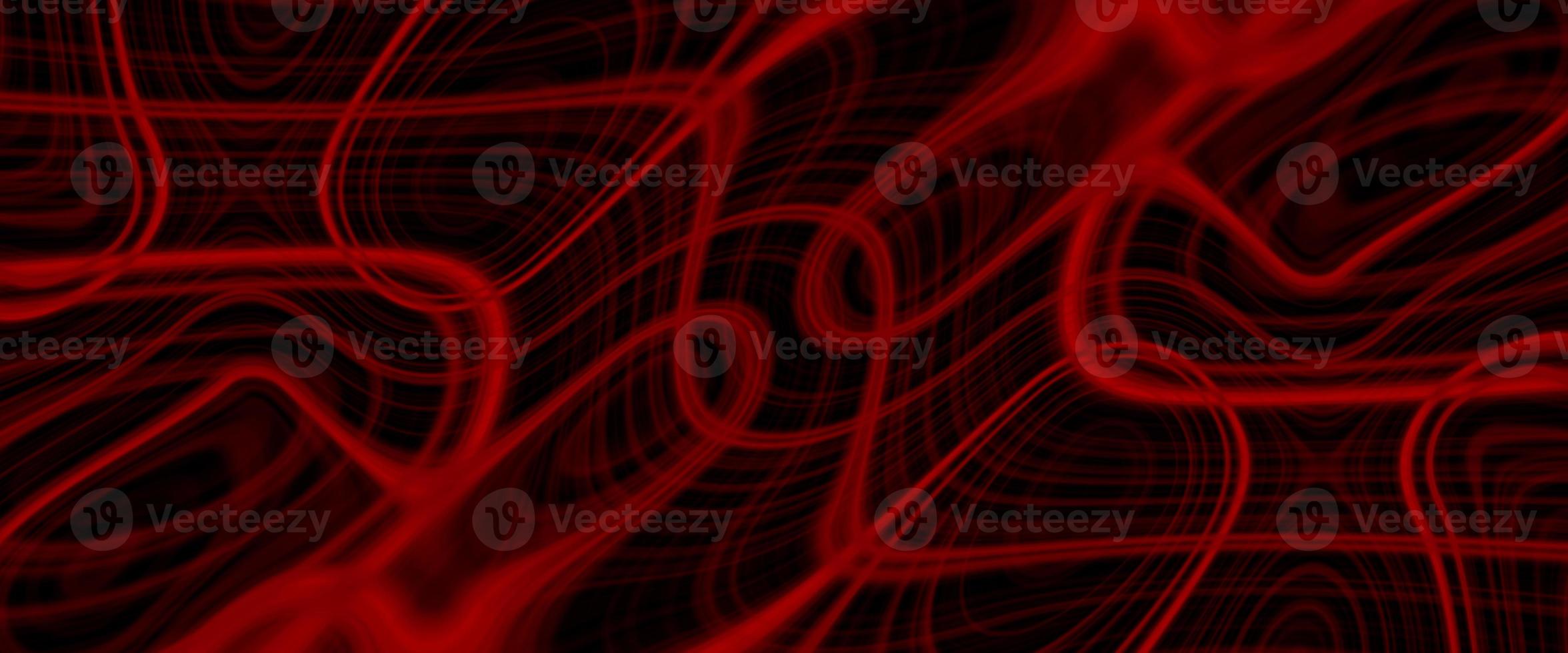 Black, red satin liquid background. Digital art abstract pattern. Abstract liquid metal close-up design. Smooth elegant black satin texture. Luxurious marble background design. photo