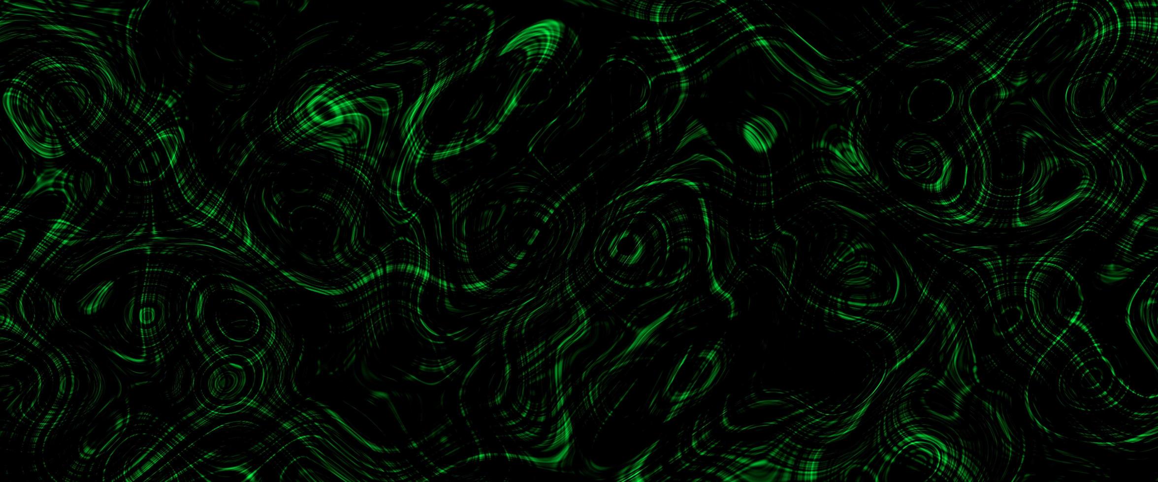 fondo líquido satinado negro. patrón abstracto de arte digital. diseño abstracto de primer plano de metal líquido. suave y elegante textura satinada verde. lujoso diseño de fondo de mármol. foto