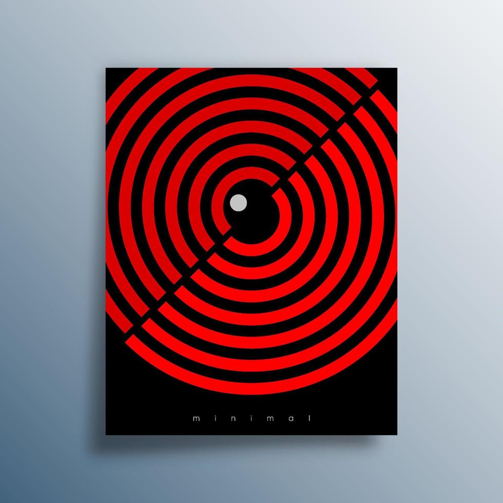 Minimal abstract design for flyer, poster, brochure cover, background, wallpaper, typography or other printing products. Vector illustration.