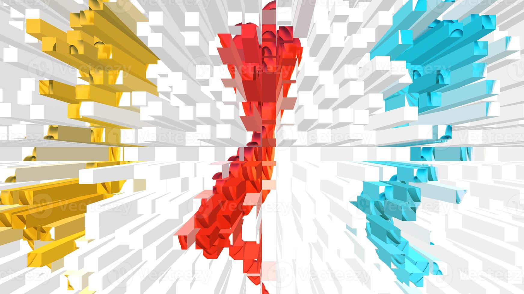 Vibrant Geometric Grid Design Digital Rendering photo