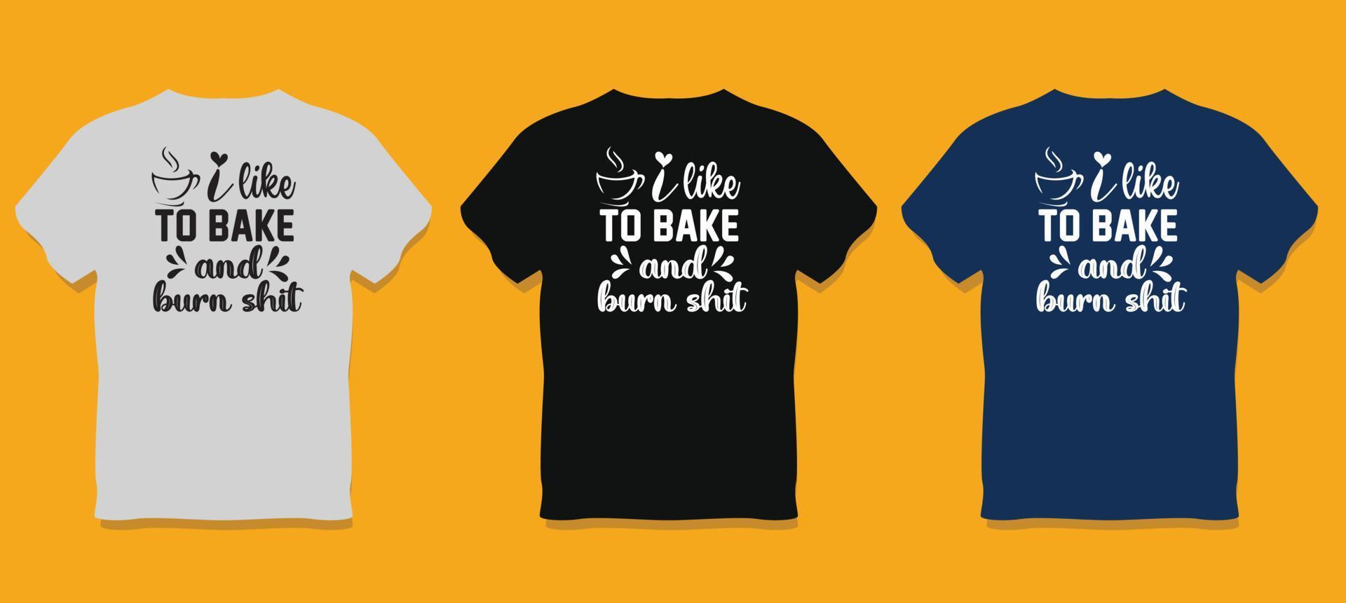 Food Typography T-shirt Design With Vector