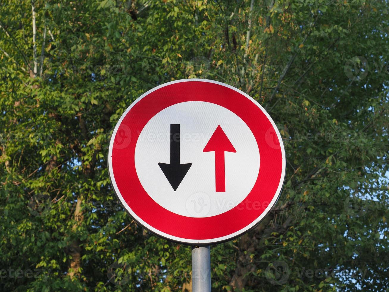 two ways traffic sign photo