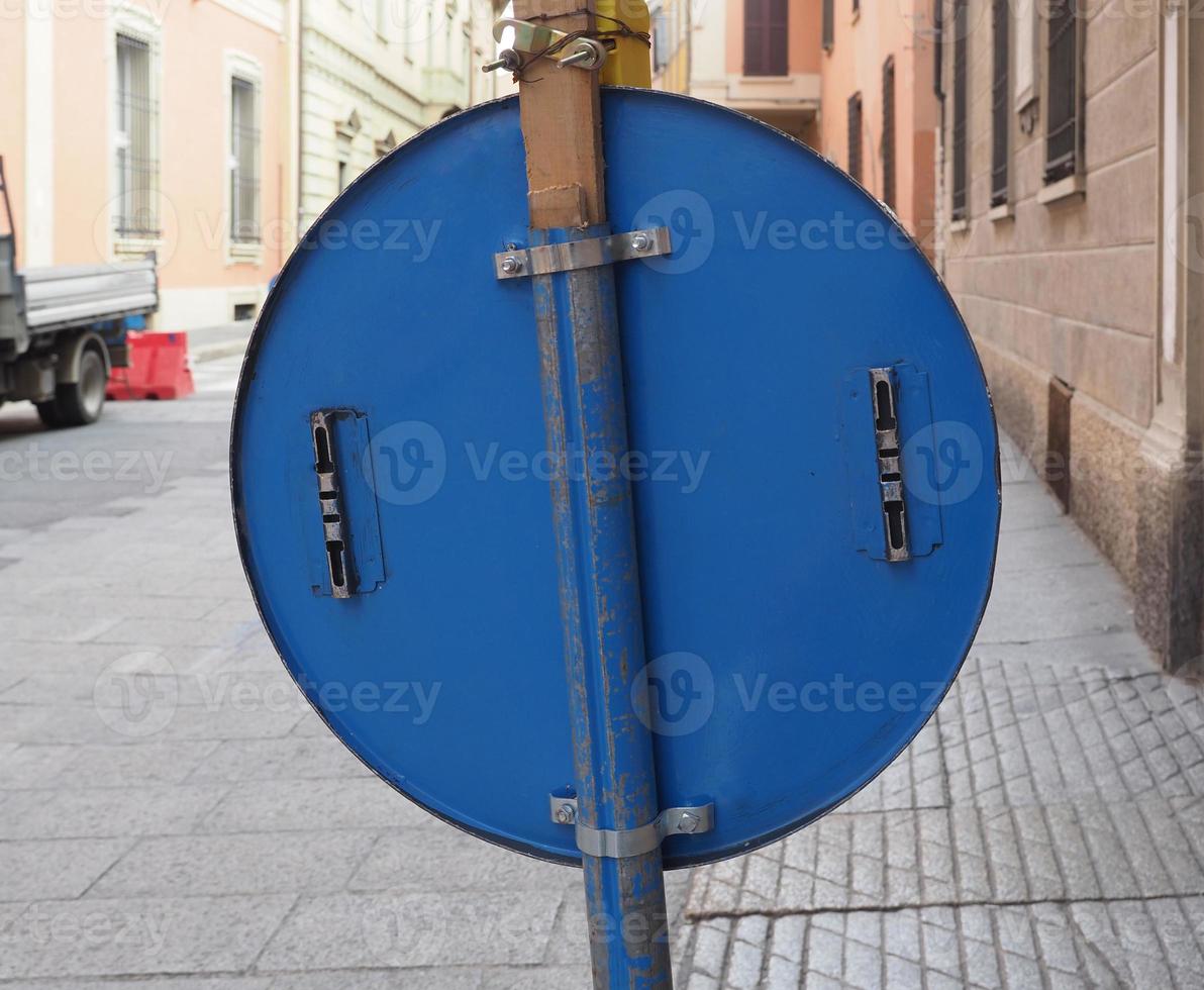 blank street sign back side photo