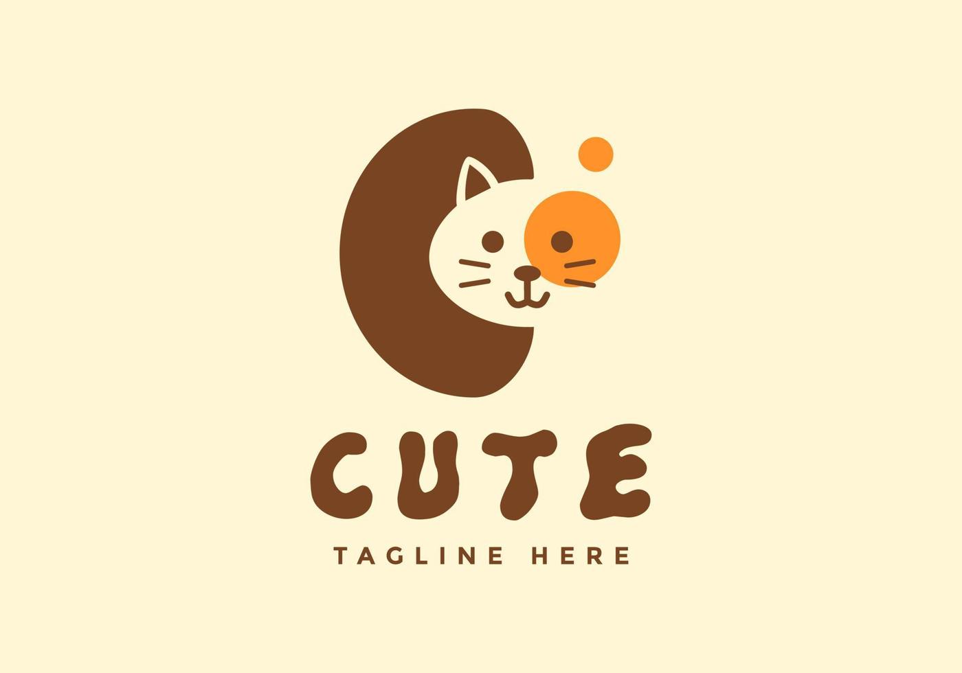 Cute cat cartoon, vector illustration