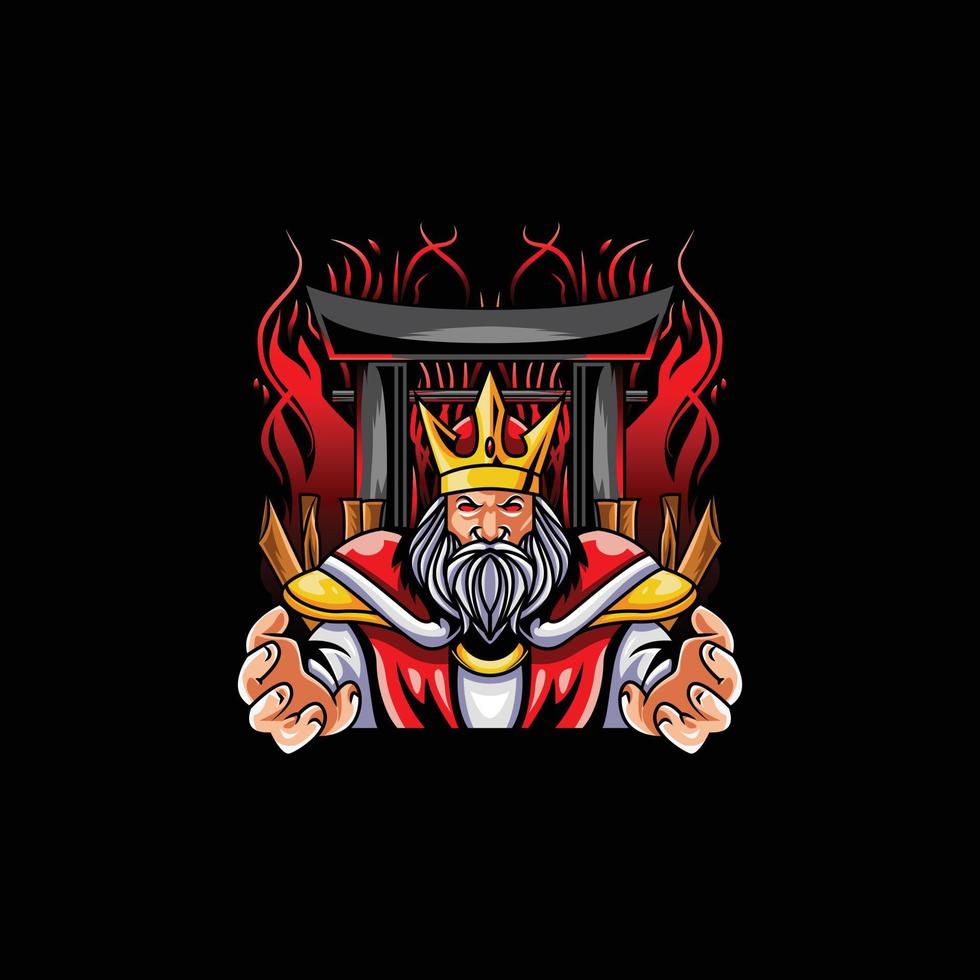 THE KING OF ROMAN ARTWORK VECTOR CAN BE USED FOR A T-SHIRT, OR A GAMER ESPORT LOGO.