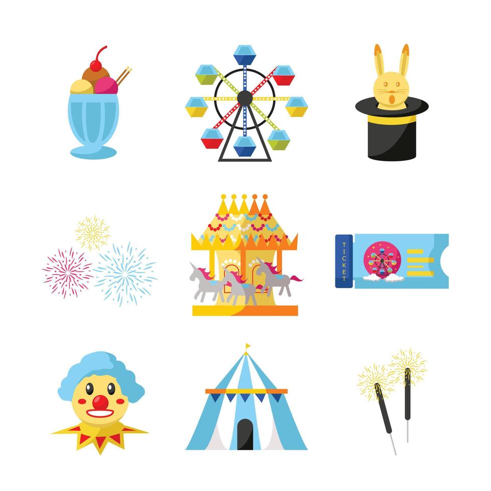 Carnival Icon Set vector