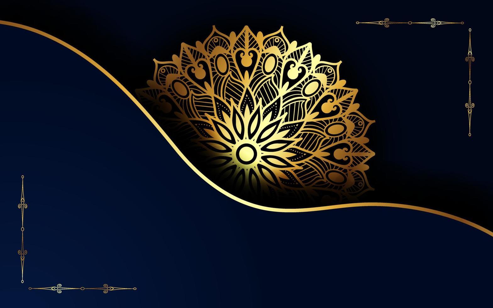 Luxury ornamental mandala design background vector