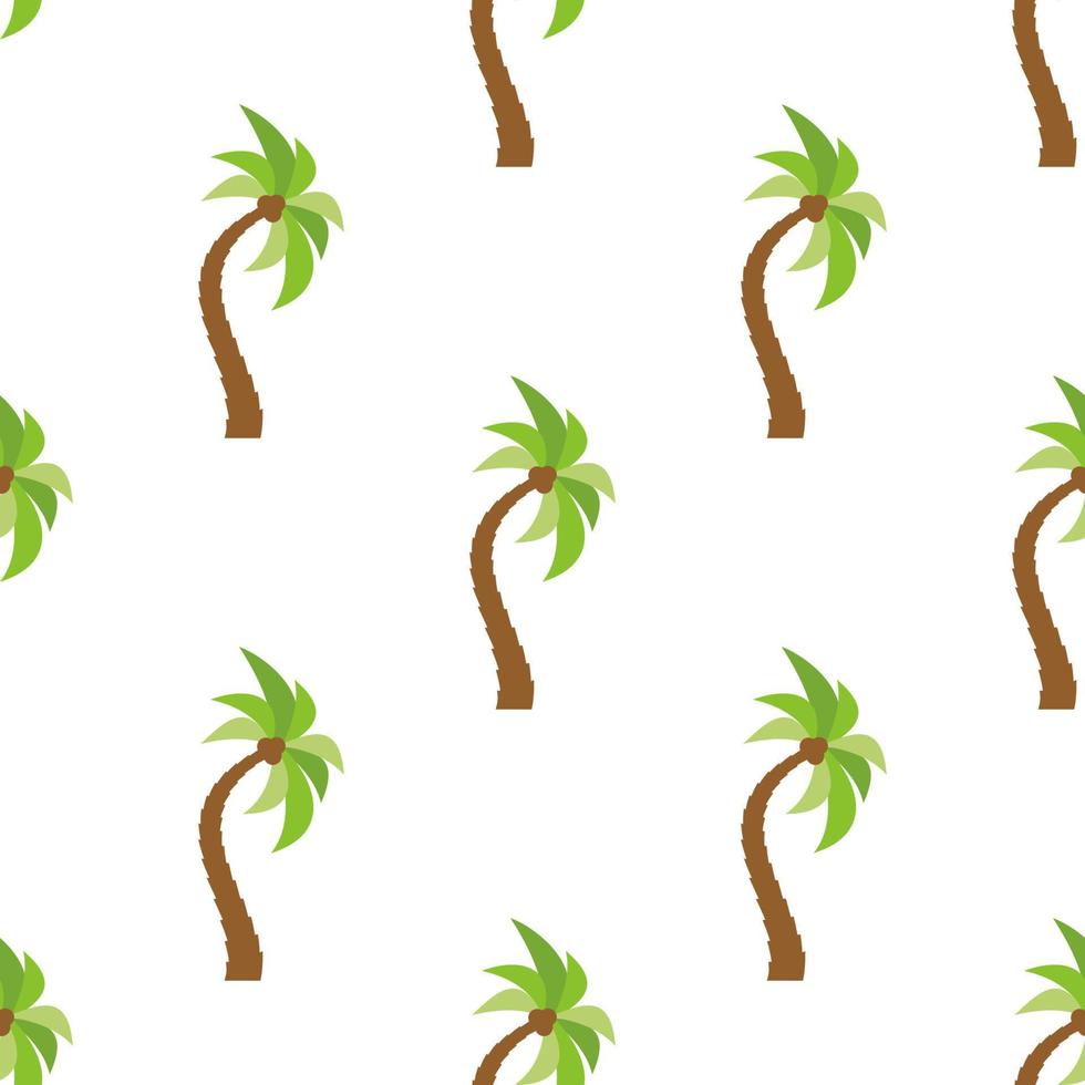 Seamless Pattern with palm trees. Colorful summer background. Vector illustration