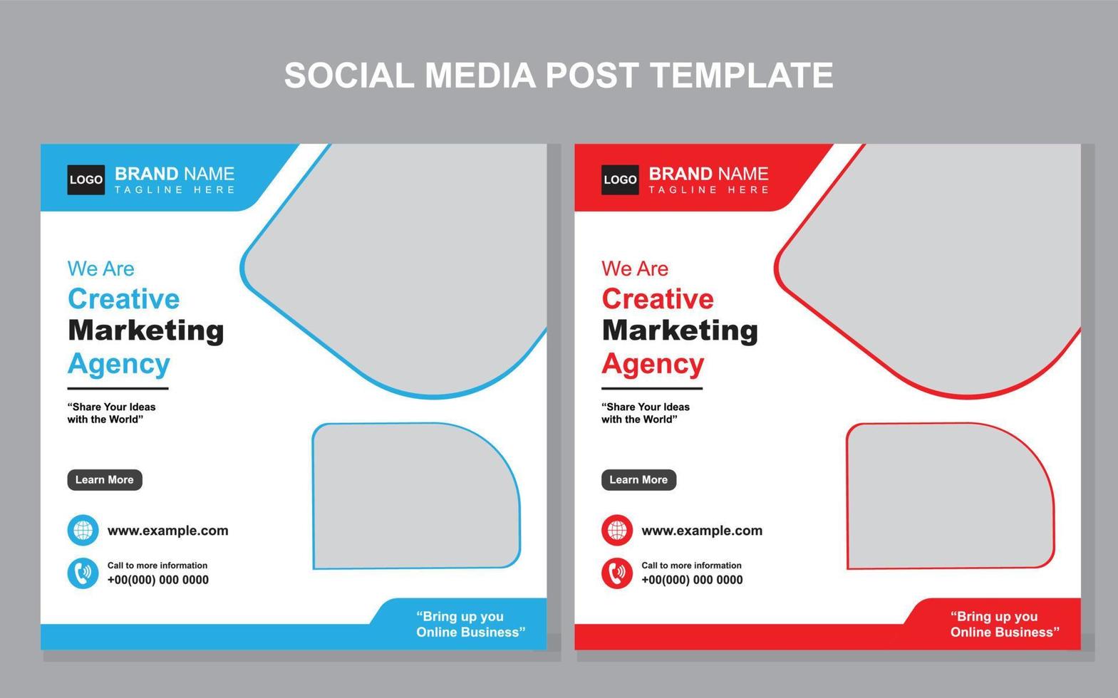 Digital Marketing Webinar template vector