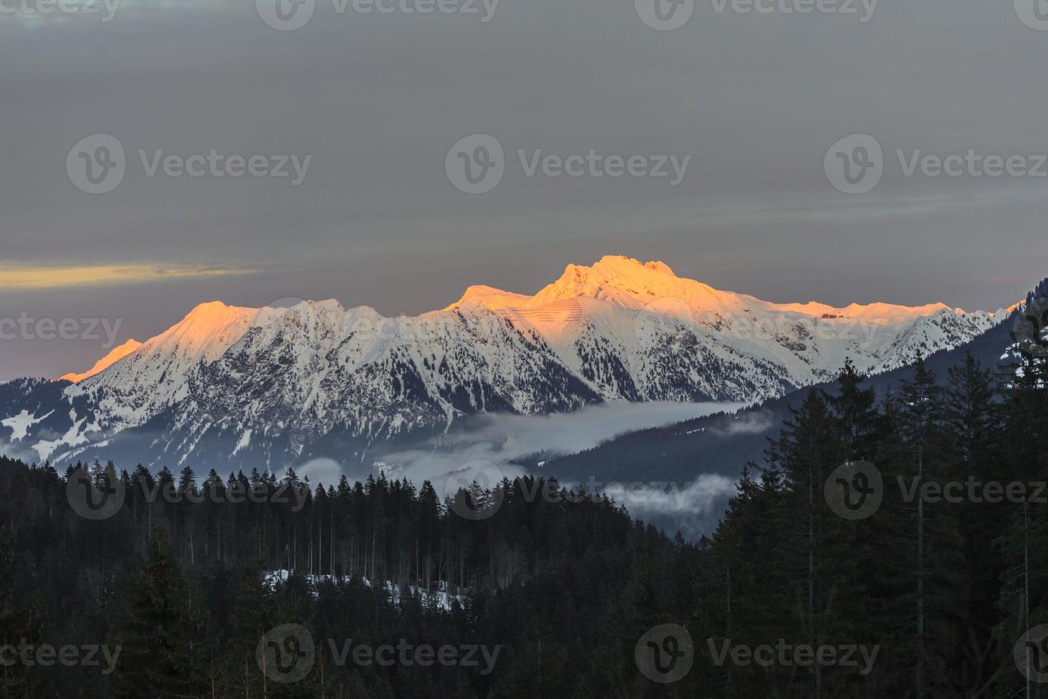 View from the Kleinwalsertal on Kanzelwand and Fellhorn photo