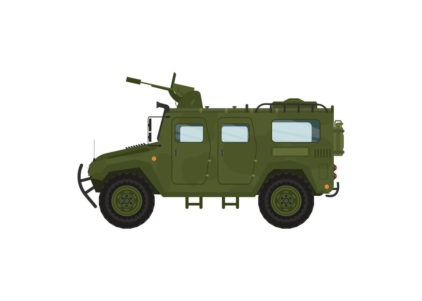 Extreme travel car isolatedillustration on white background. illustration vector