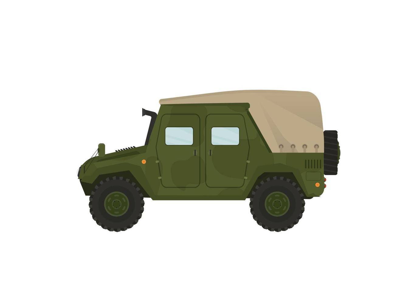 coche de viajes extremos ilustración aislada sobre fondo blanco. vehículo todoterreno 4x4, coche todoterreno vector