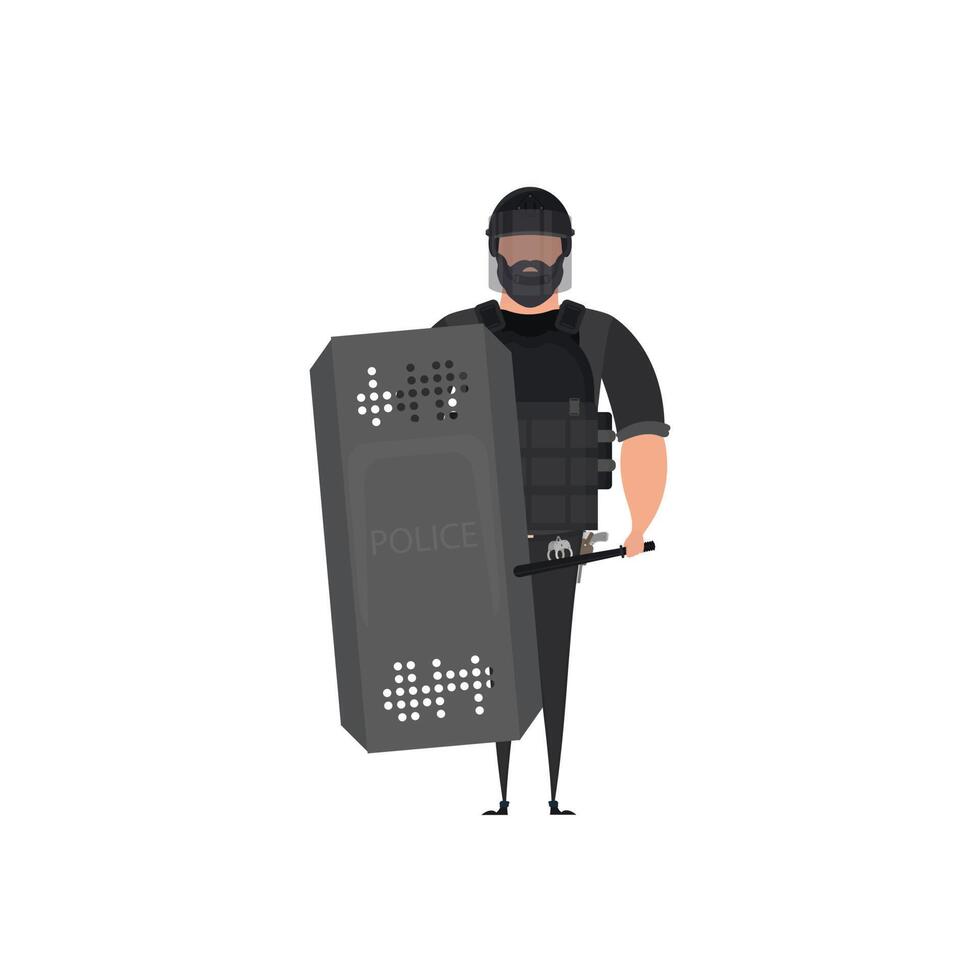 Special forces character. illustration vector