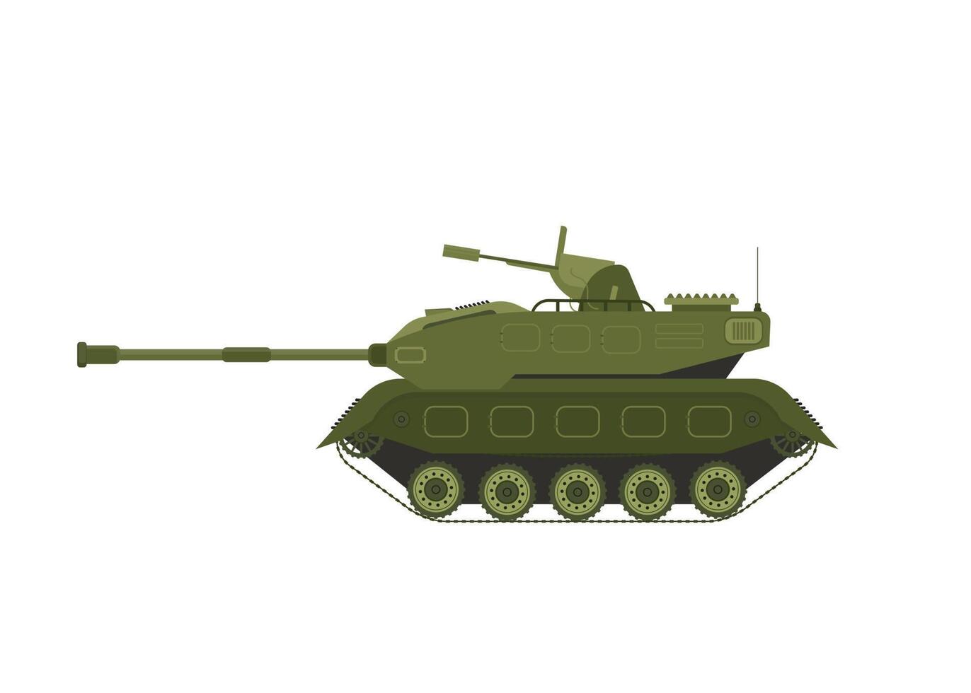 Modern Military Vehicle Illustration, Suitable For Game Asset, Icon, Infographic, and Other Military Graphic Purpose vector