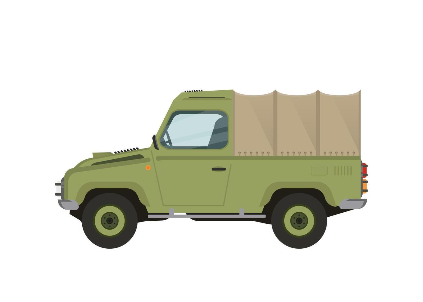 army military illustration car vector
